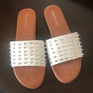 Madden Girl Studded Slides